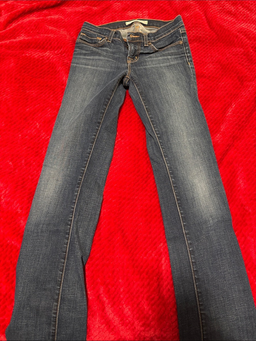 J Brand Straight Leg Jeans in Dark Blue Wash